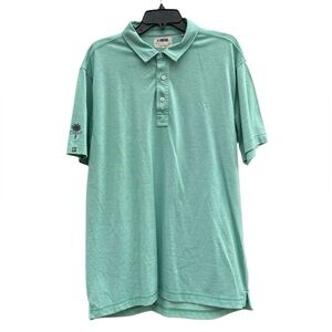 Linksoul Men's Golf Performance Polo Shirt in Green Size Large